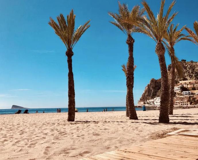 Luxurioeses Apartment In Benidorm Mit Pool Eksteriør billede