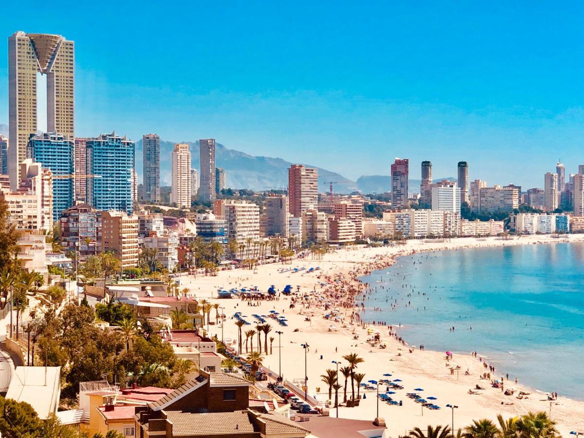Luxurioeses Apartment In Benidorm Mit Pool Eksteriør billede